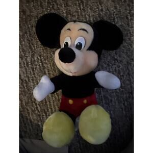 Vintage Disneyland Walt Disney World MICKEY MOUSE 14" Sitting Plush